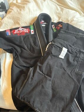 Black Gi Jacket — Performance Martial Arts Jacket and pants (no belt)